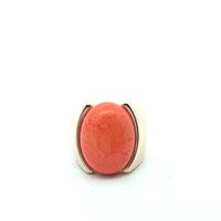 Ringe Lucos Dame in Silber Pasta di corallo ES 936.CORALLO - ES 936.CORALLO